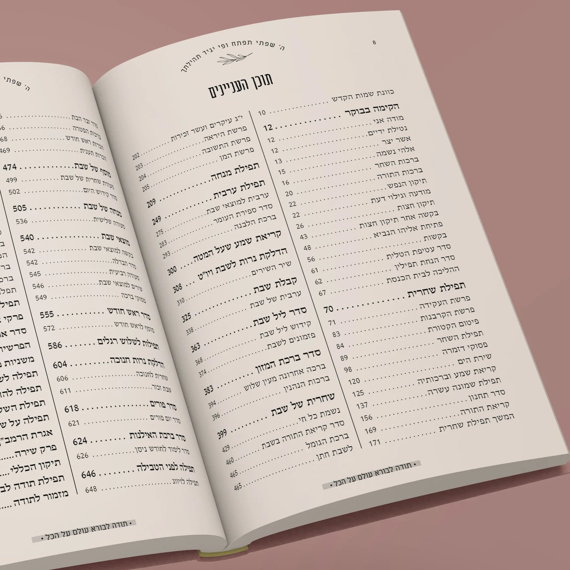 סידור השחר הבקיע עם הטבעת שם אישי